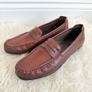 NWOB! SAS Footwear Penny J Slip On Loafer - Siena (Brown) Leather | Size 8.5N